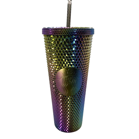 NWT STARBUCKS Limited Edition Studded Rainbow Iridescent Tumbler Fall 2023 - Picture 7 of 7